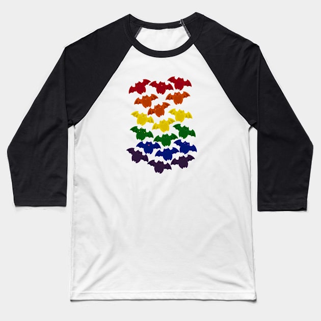 BatLoaf - Gay Pride Baseball T-Shirt by VenaCoeurva